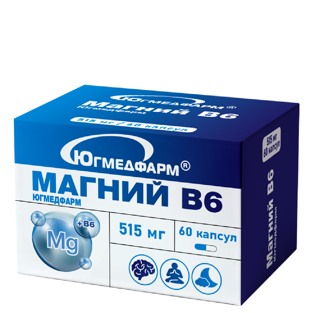 Магний В6 515 мг капсулы №60-02