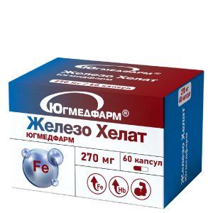 Железа хелат, 60 капсул