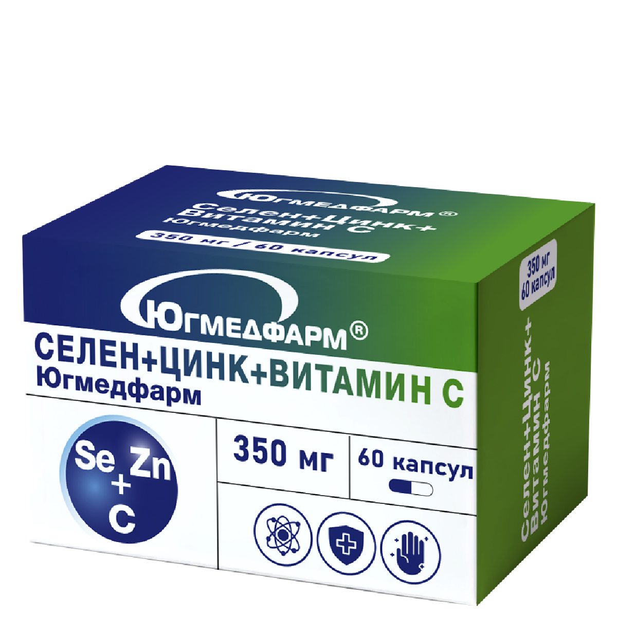 Селен+цинк+витамин С капсулы 350 мг №60-02