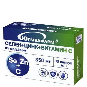 Селен+цинк+витамин С капсулы 350 мг №30-01