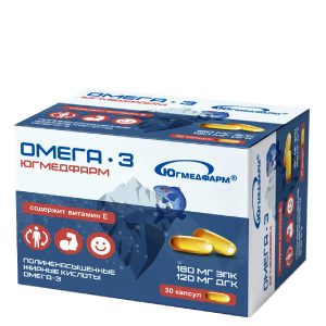 Омега-3 Югмедфарм, капсулы по 1001 мг №30-02