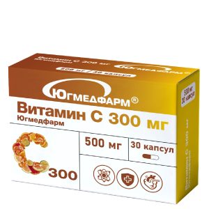 Витамин С 300 мг, 30 капсул
